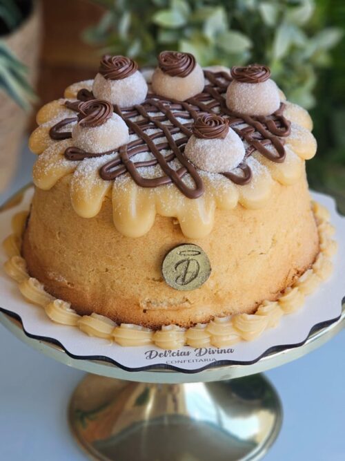 Bolo Vulcão de Ninho com Nutella