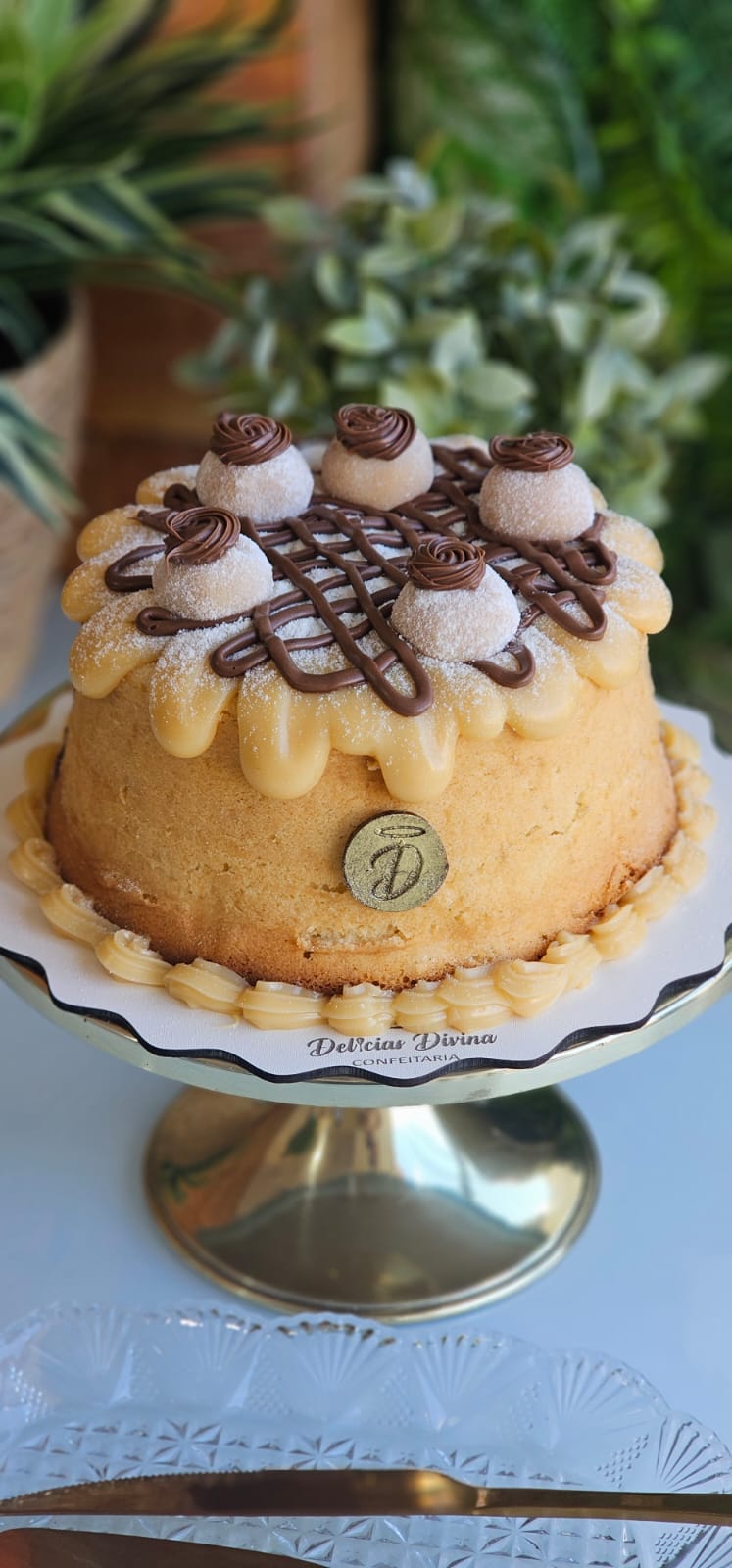 Bolo Vulcão de Ninho com Nutella