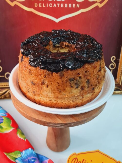Bolo de Ameixa Caramelizada