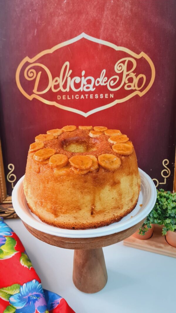 Bolo de Banana Caramelizada