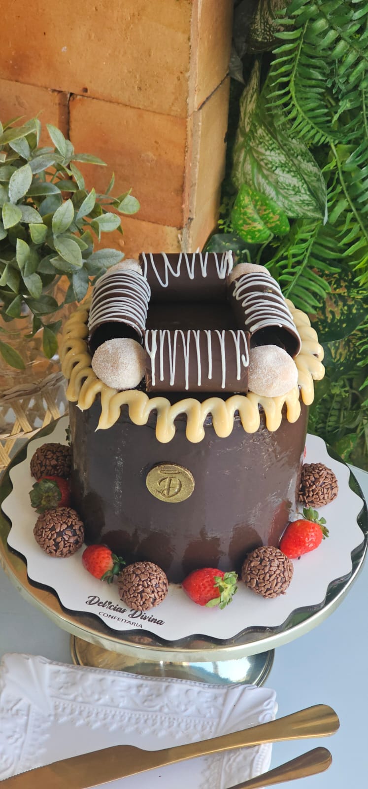 Torta Delícia de Chocolate com Morango