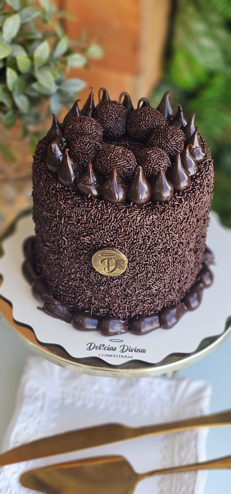 Torta Delícia de Brigadeiro Tradicional