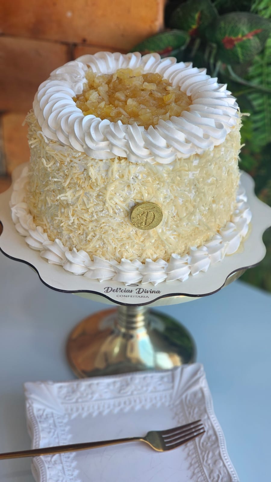 Torta Delícia de Coco com Abacaxi