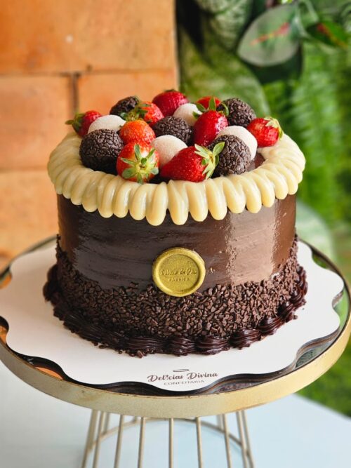 Torta Delícia de Brigadeiro com Ninho