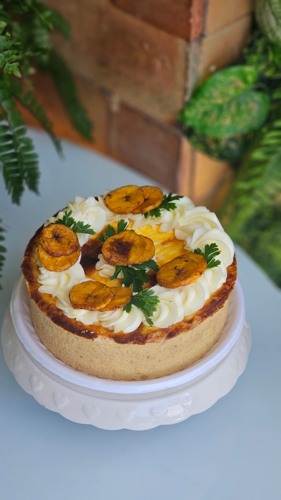 Torta de Fumeiro com banana Pequena