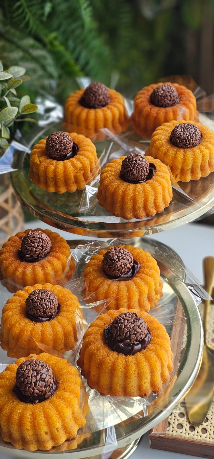 Kit Mini Bolo Cenoura com Chocolate