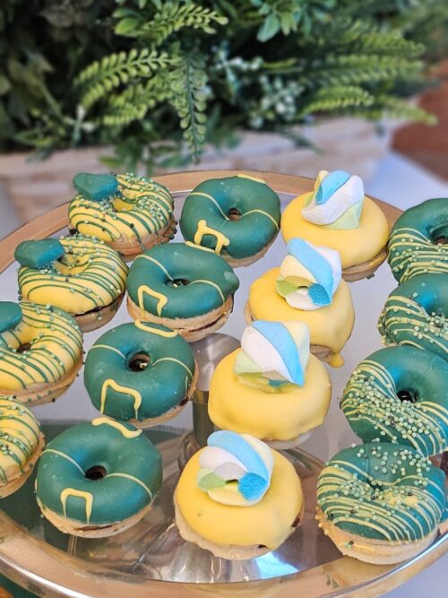 Kit Donuts Verde e Amarelo