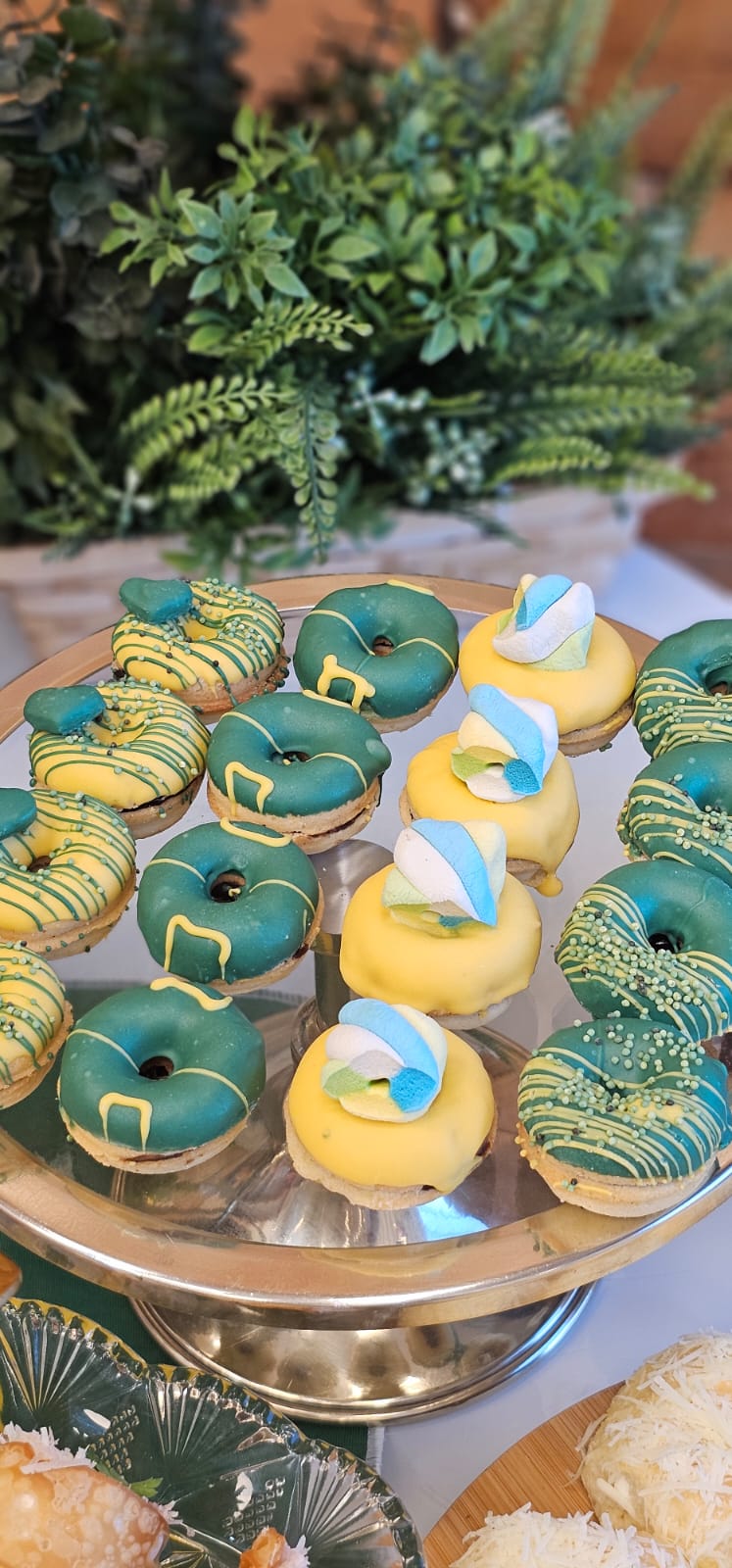 Kit Donuts Verde e Amarelo